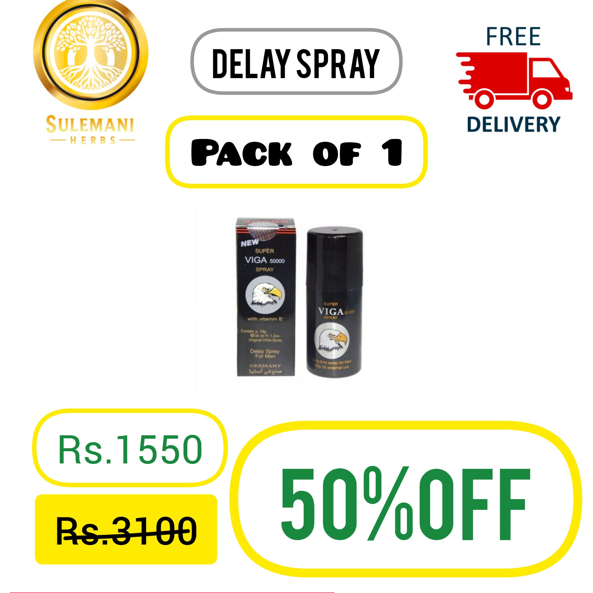 Sulemani Herbs Delay Spray